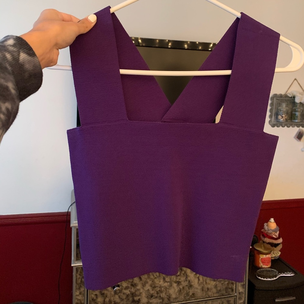 LF Purple Crop Top